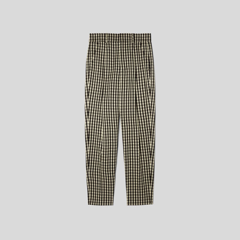 The Draper Tapered Pant in Buttersmooth | Khaki / Black