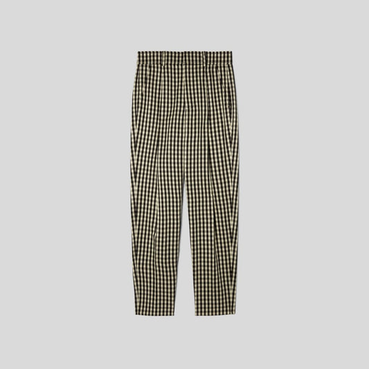 The Draper Tapered Pant in Buttersmooth | Khaki / Black