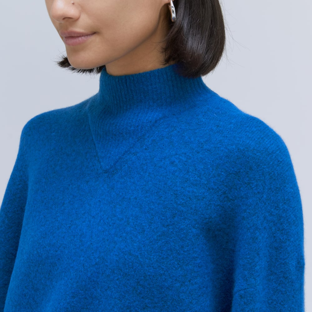 The Cozy-Stretch Pullover | Heathered Lapis Blue