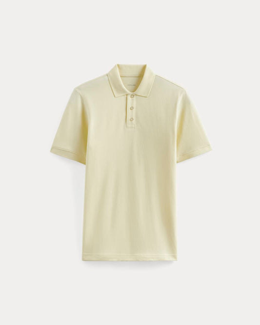 The Pique Polo | Light Yellow