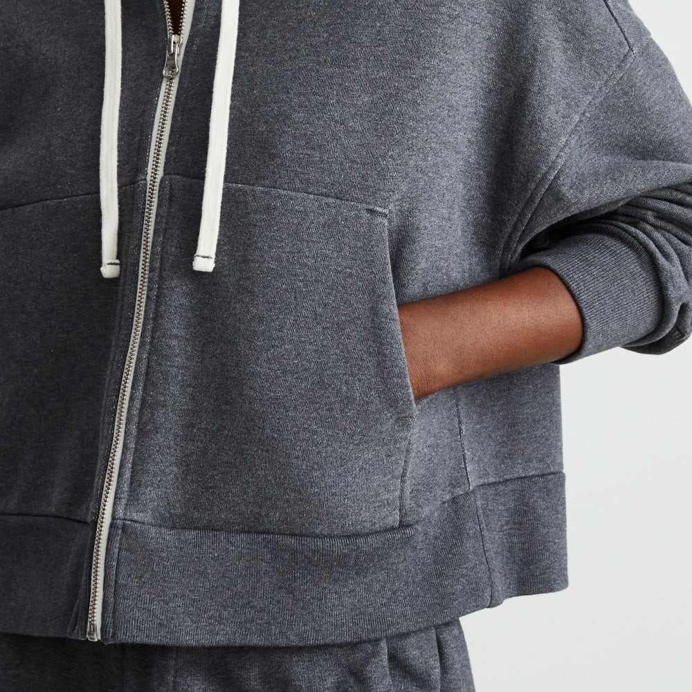 The Track Organic Cotton Hoodie | Dark Heather Grey