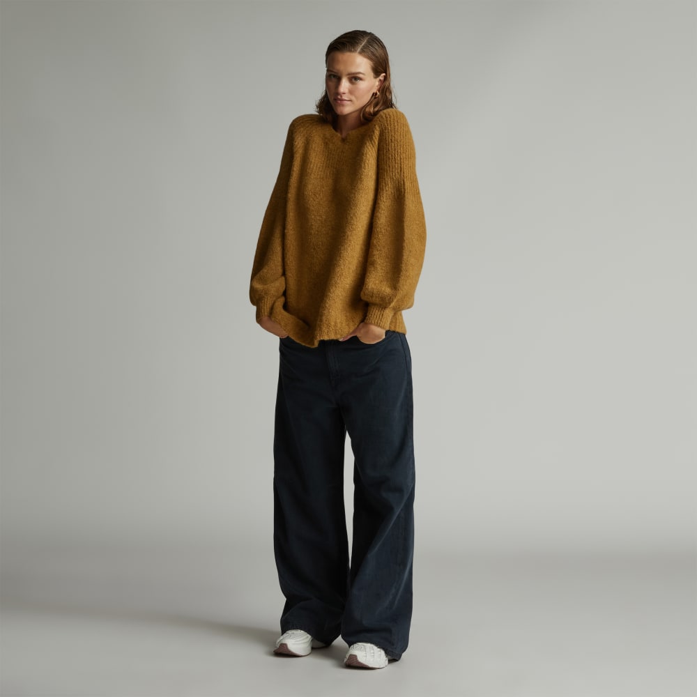 The SuperFuzz Alpaca Oversized Crew | Dijon