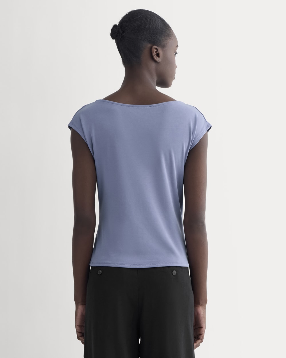 The Draped Top in Butterknit | Blue Dusk