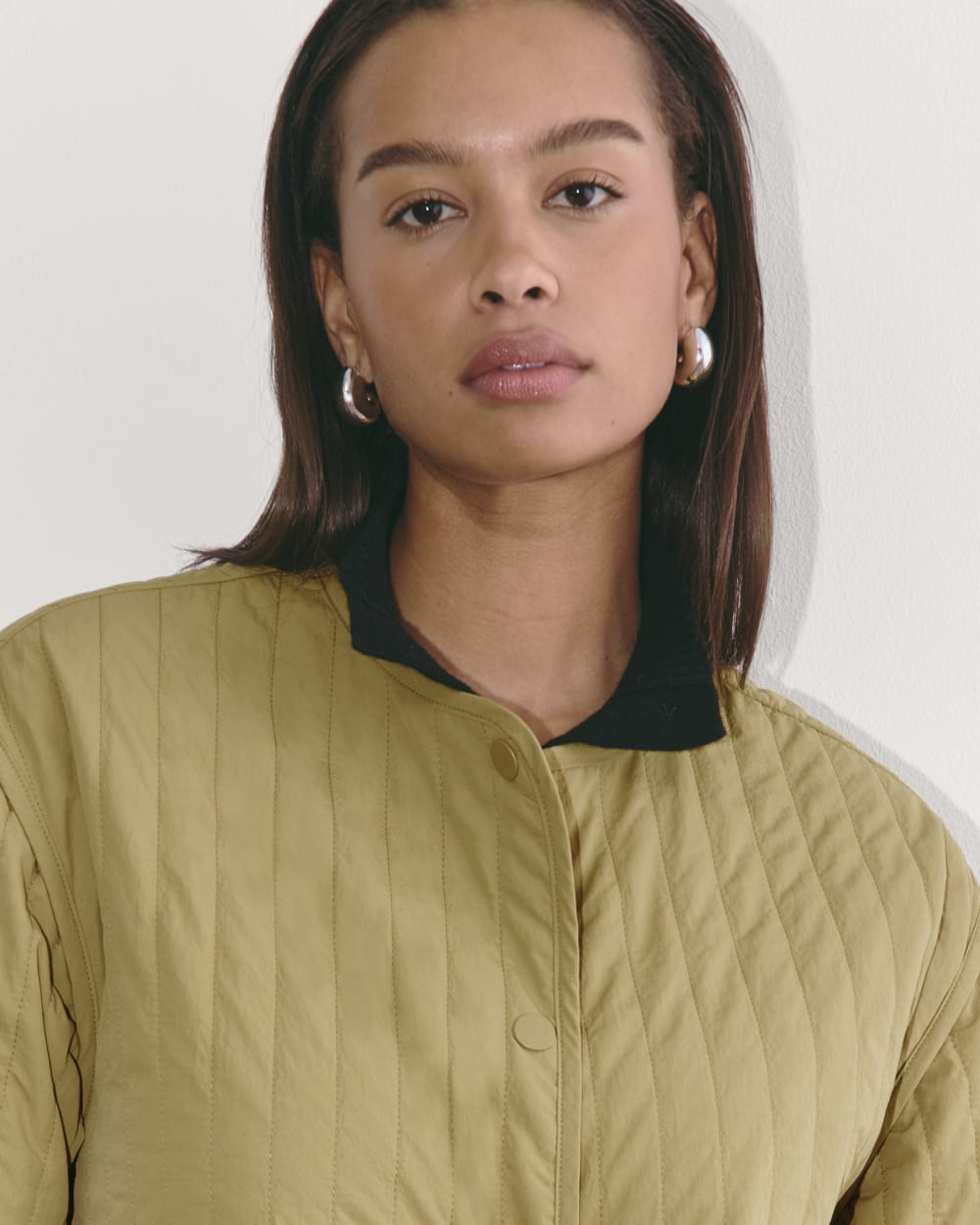 The Midi Quilted Liner | Fennel Seed