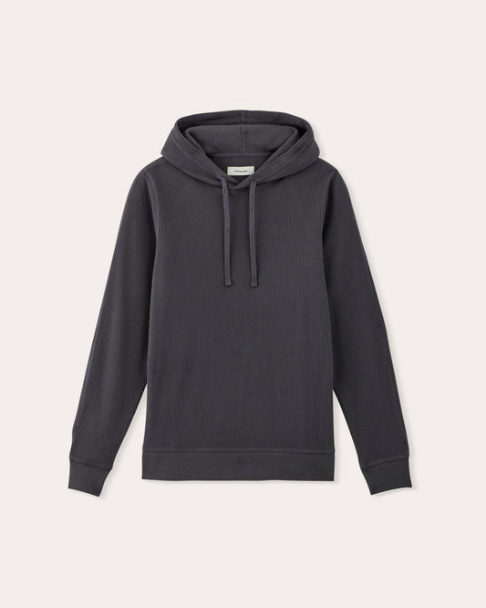 The Waffle-Knit Hoodie | Graphite
