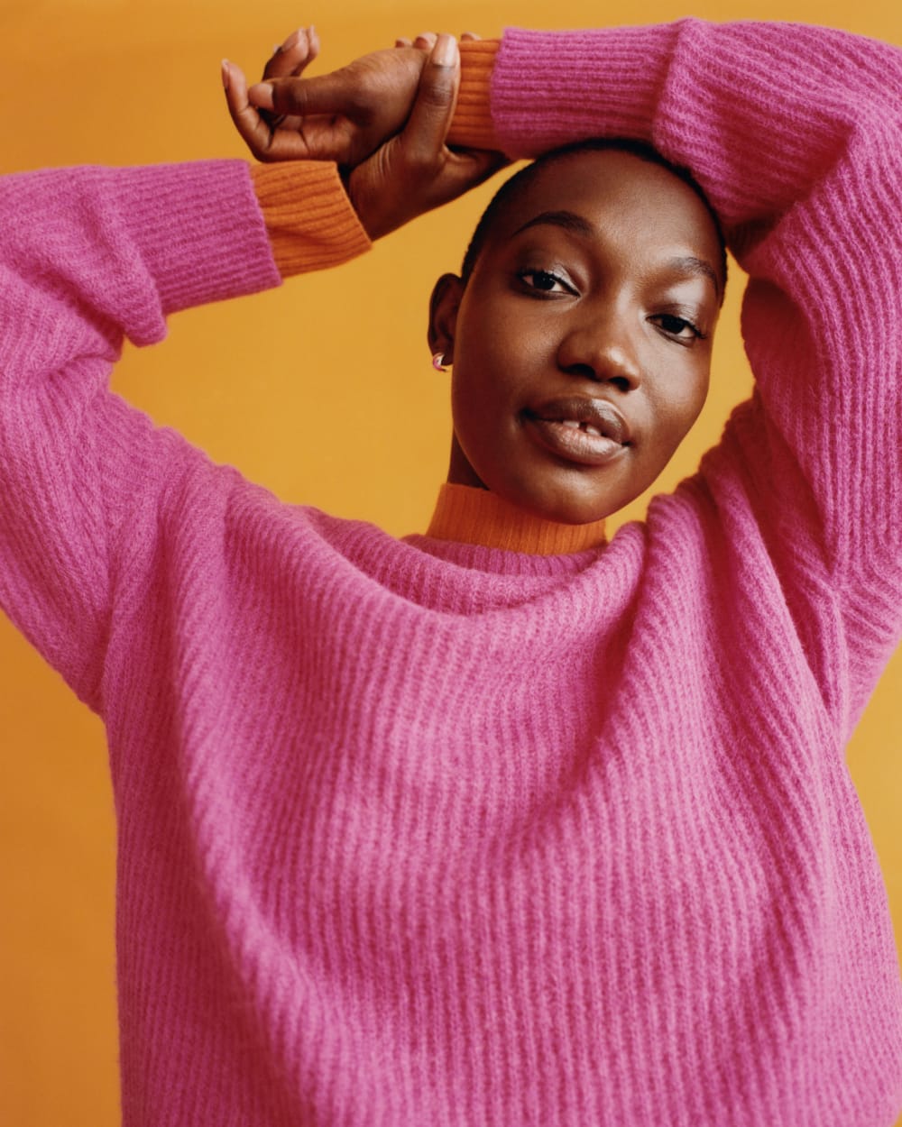 The Good Merino Wool Mockneck Sweater | Orange