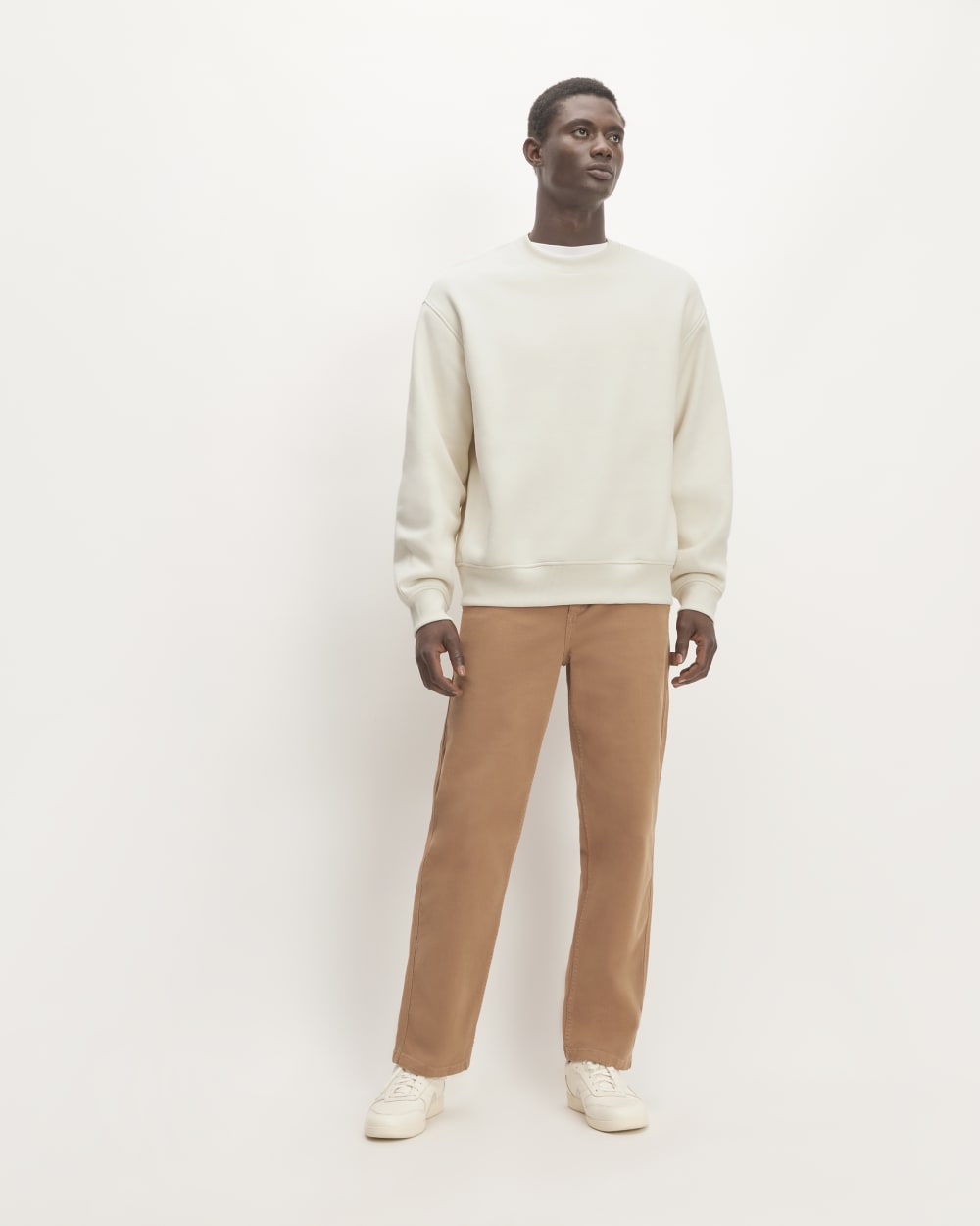 The ReTrack Crewneck Sweatshirt | Bone