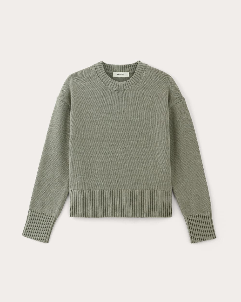The Boxy Sweater in Everyday Cotton | Sage Green