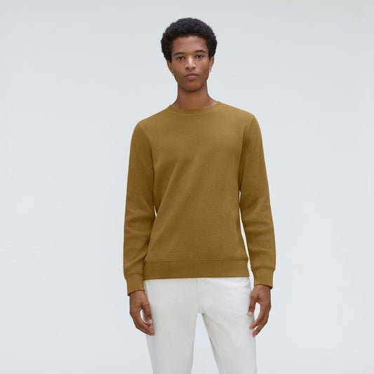 The Waffle Long-Sleeve Crew Tee | Tapenade