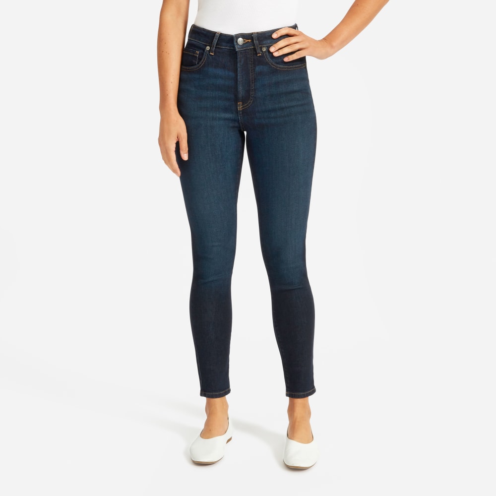 The Curvy Authentic Stretch High-Rise Skinny Jean | Dark Blue Wash | 28.5 Inseam