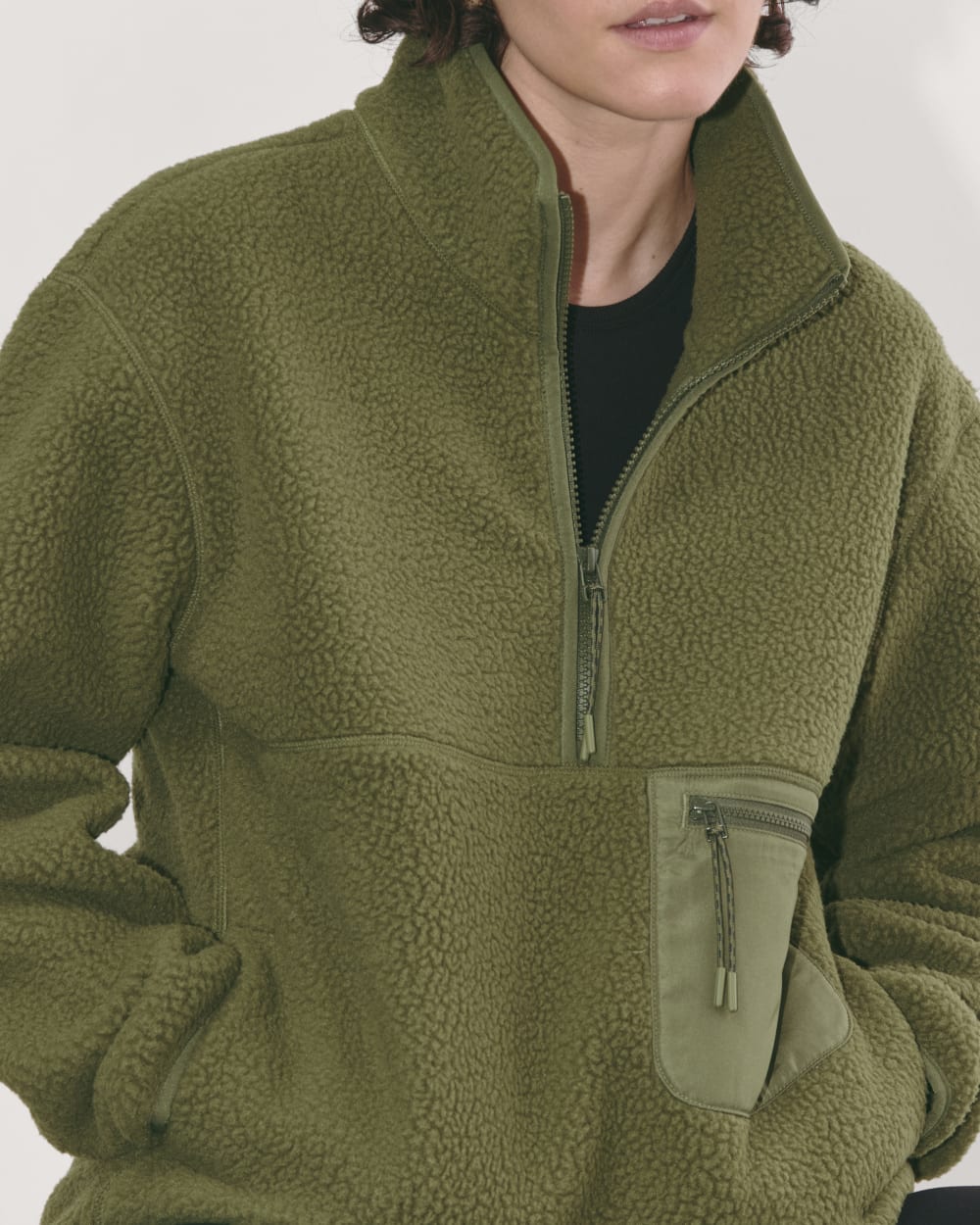 The ReNew Fleece Oversized Half-Zip | Kalamata