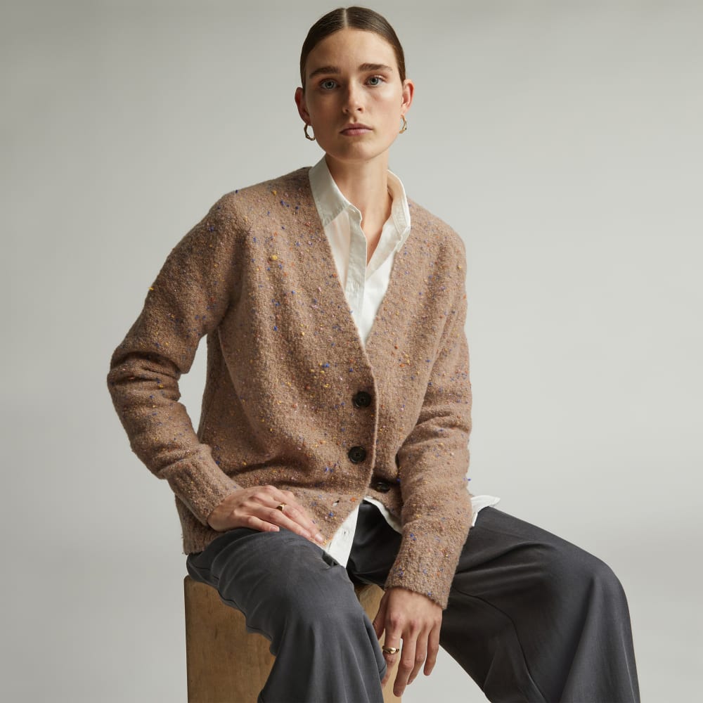 The Confetti Cardigan | Taupe Multi