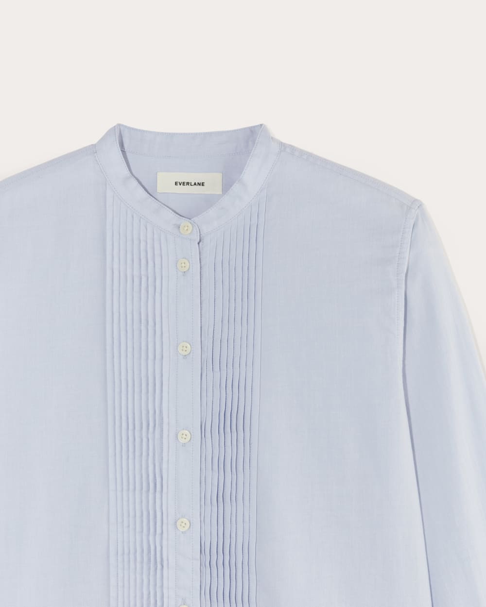 The Tuxedo Shirt in Silky Cotton | Light Blue