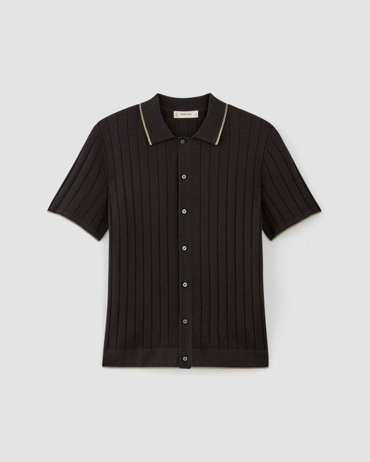 The No-Sweat Button-Down Polo | Black