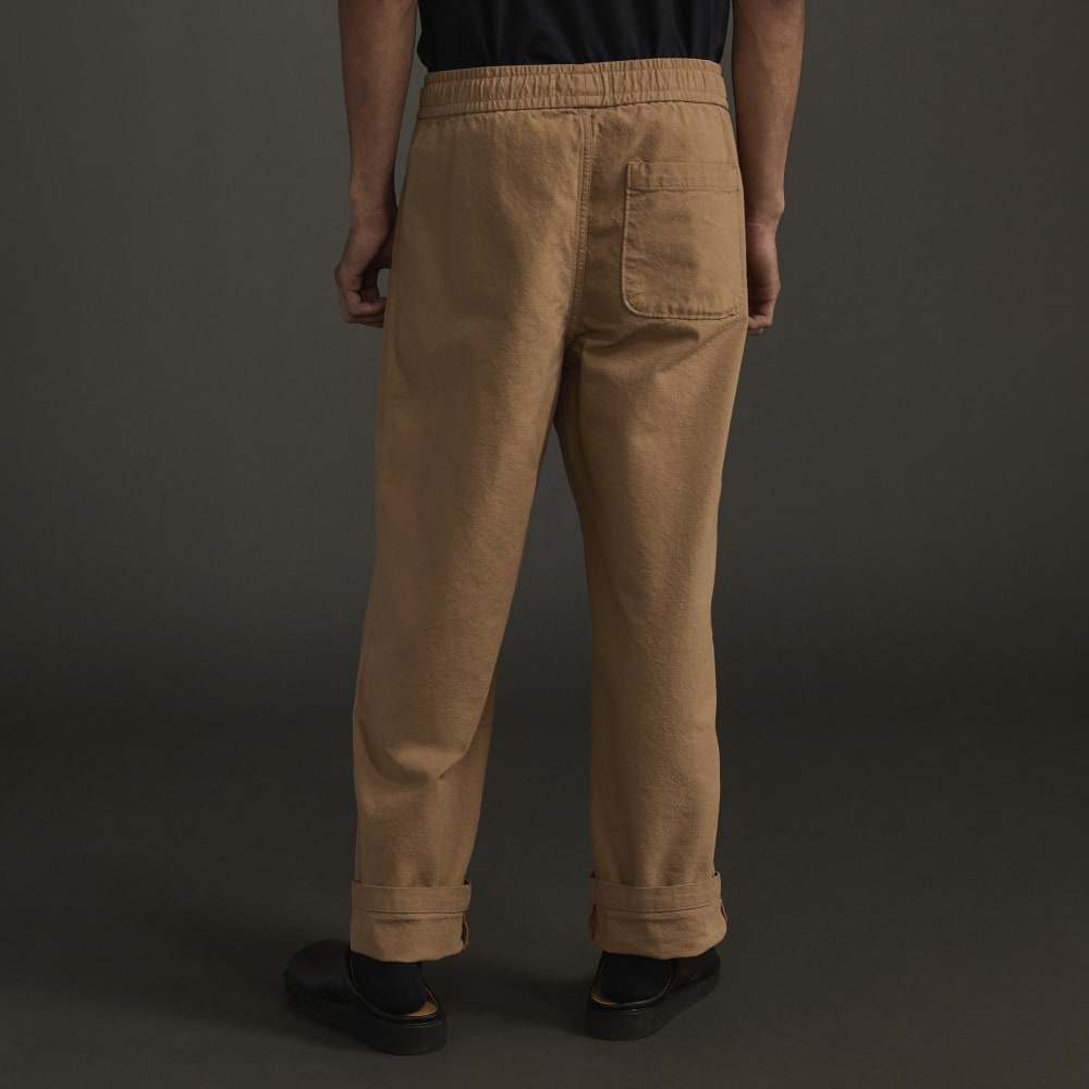 The Canvas Organic Cotton Drawstring Pant | Cappuccino