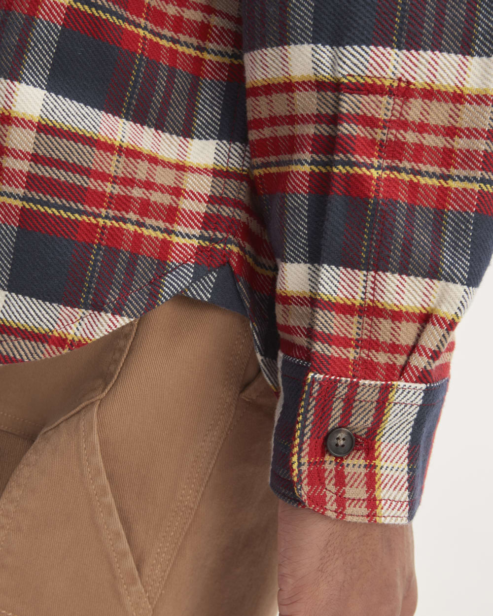 The Heavyweight Overshirt | Uniform | True Navy / Haute Red / Honey