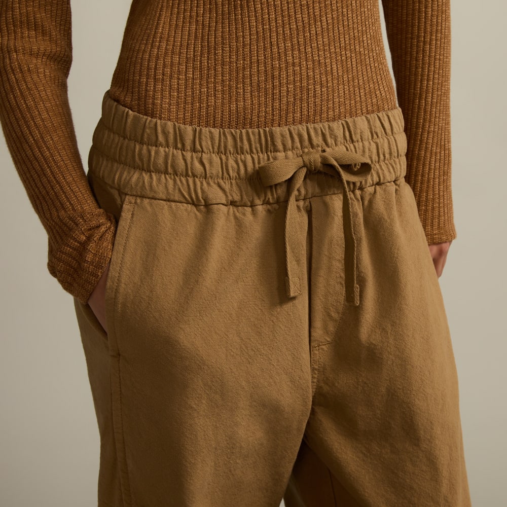 The Canvas Organic Cotton Pull-On Pant | Cappuccino