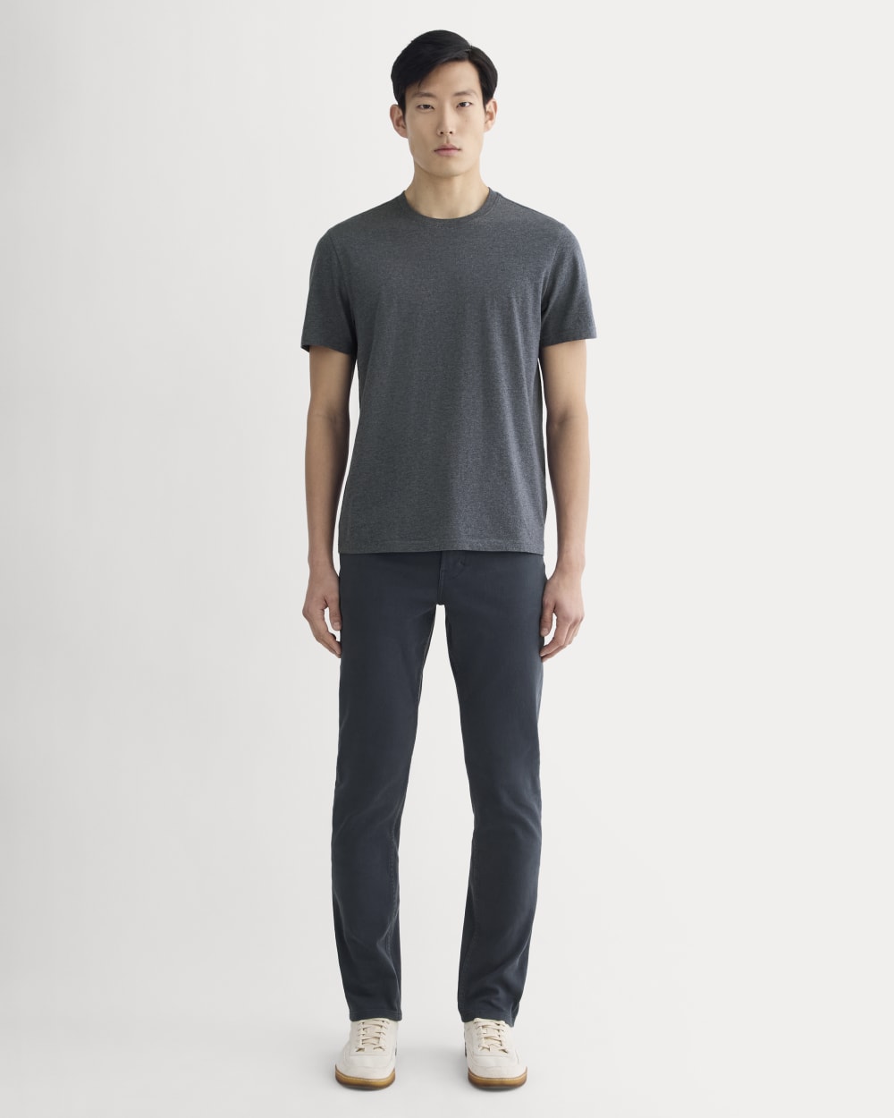 The Essential Organic Crew | Heather Deep Navy