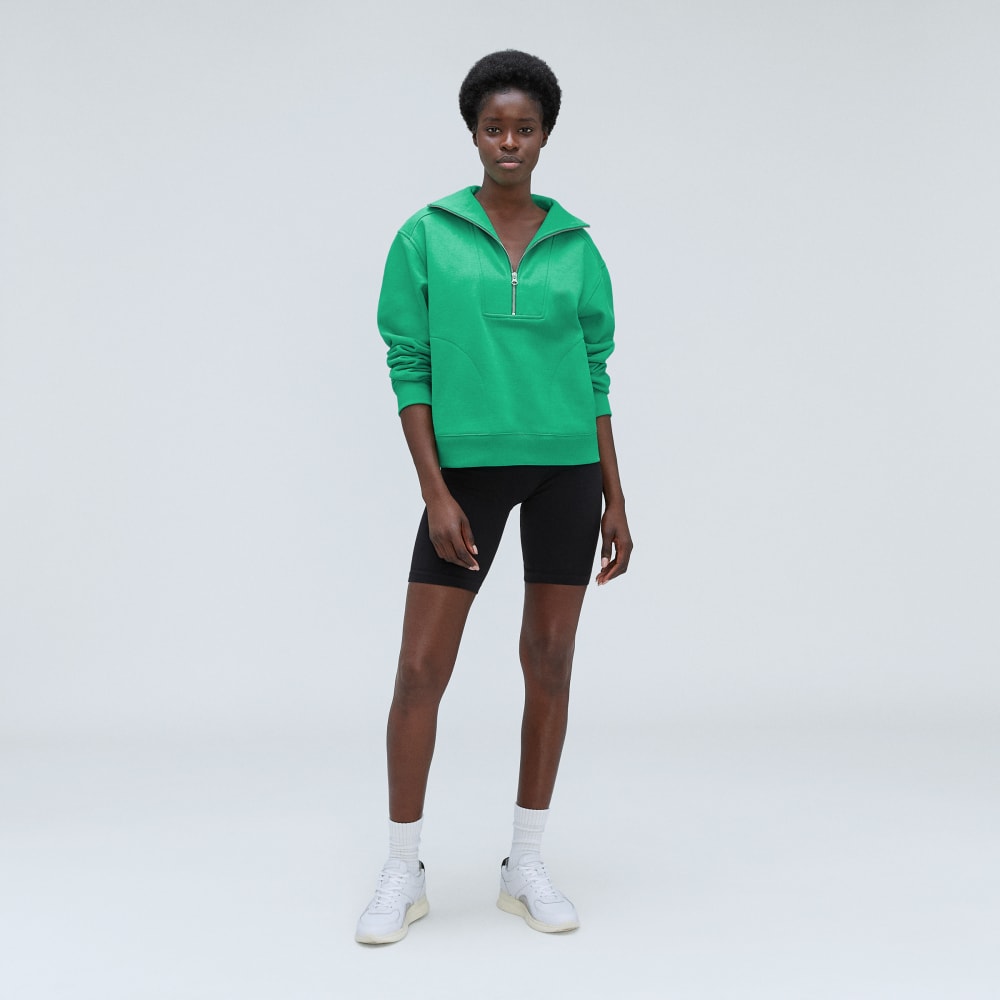 The Track Half-Zip | Bright Jade