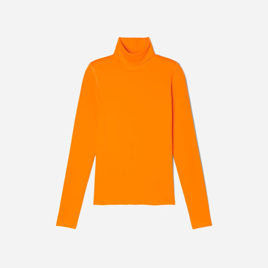 The Luxe Micro-Rib Turtleneck | Turmeric