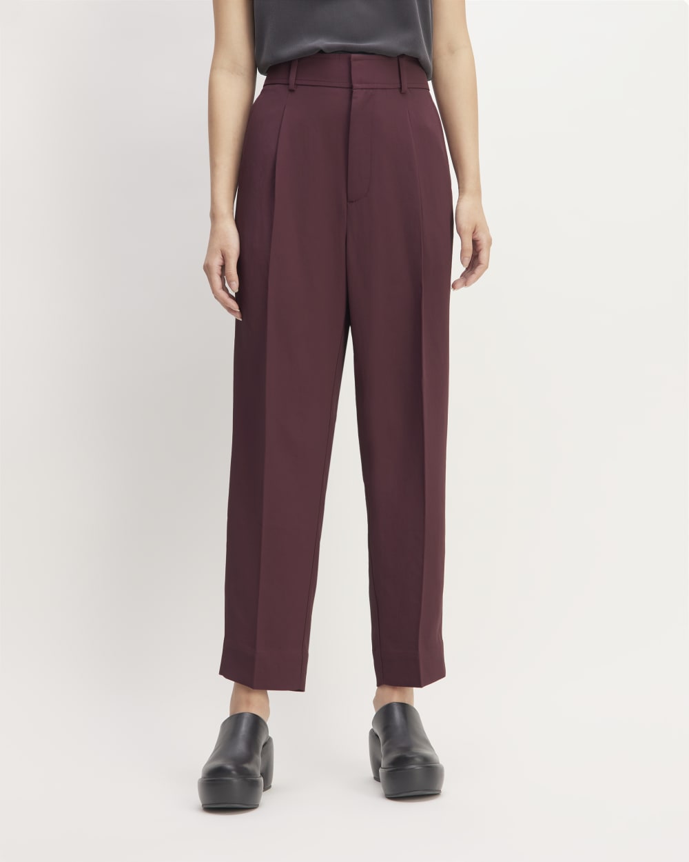 The Japanese GoWeave Way-High® Tapered Pant | Burgundy