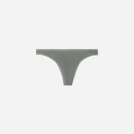 The Cotton Thong | Dark Sage
