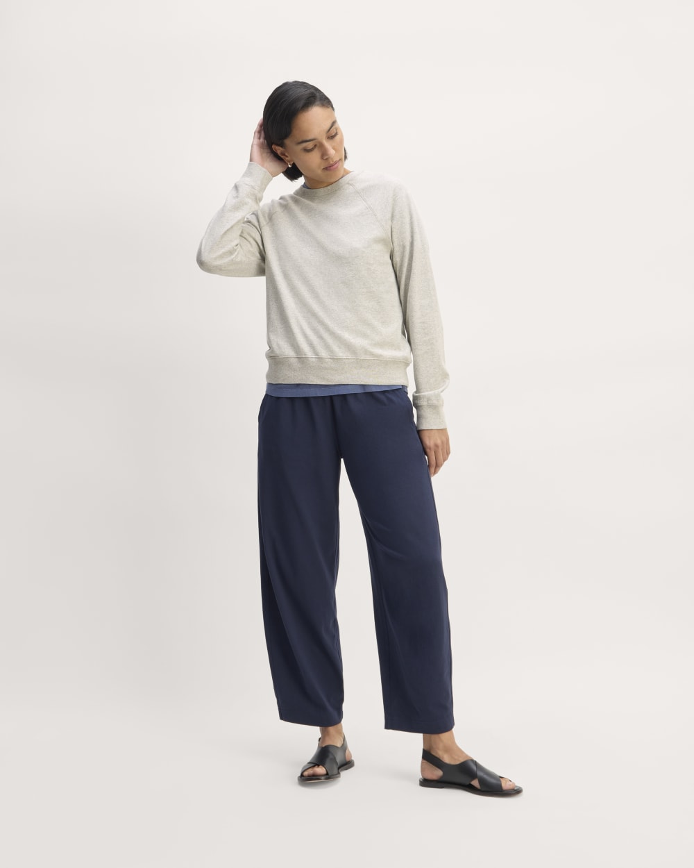 The Off-Duty Long-Sleeve Tee | Pale Heather Grey