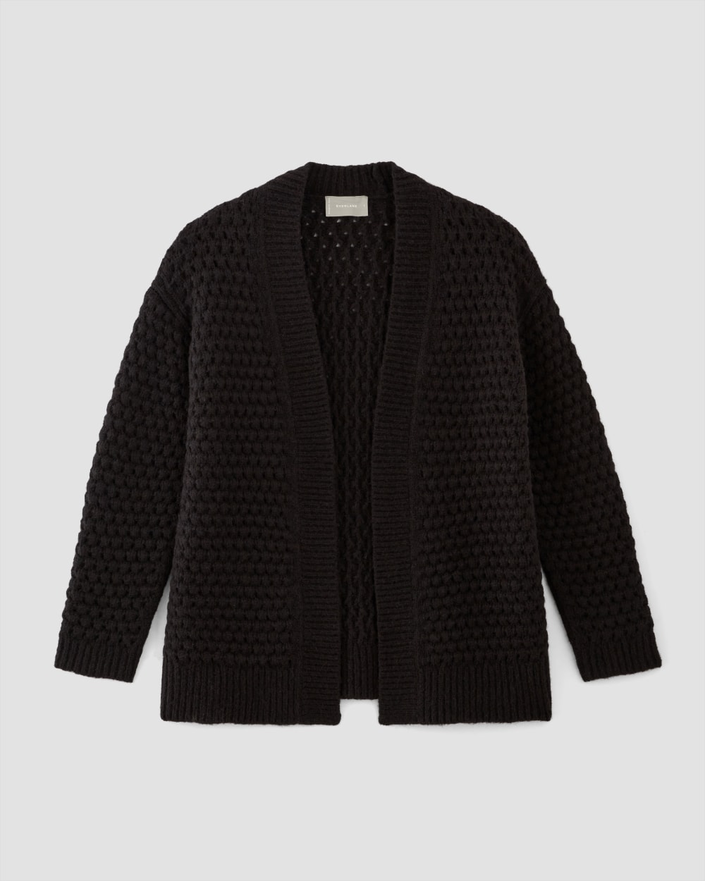 The Cloud Oversized Textured Cardigan | Black