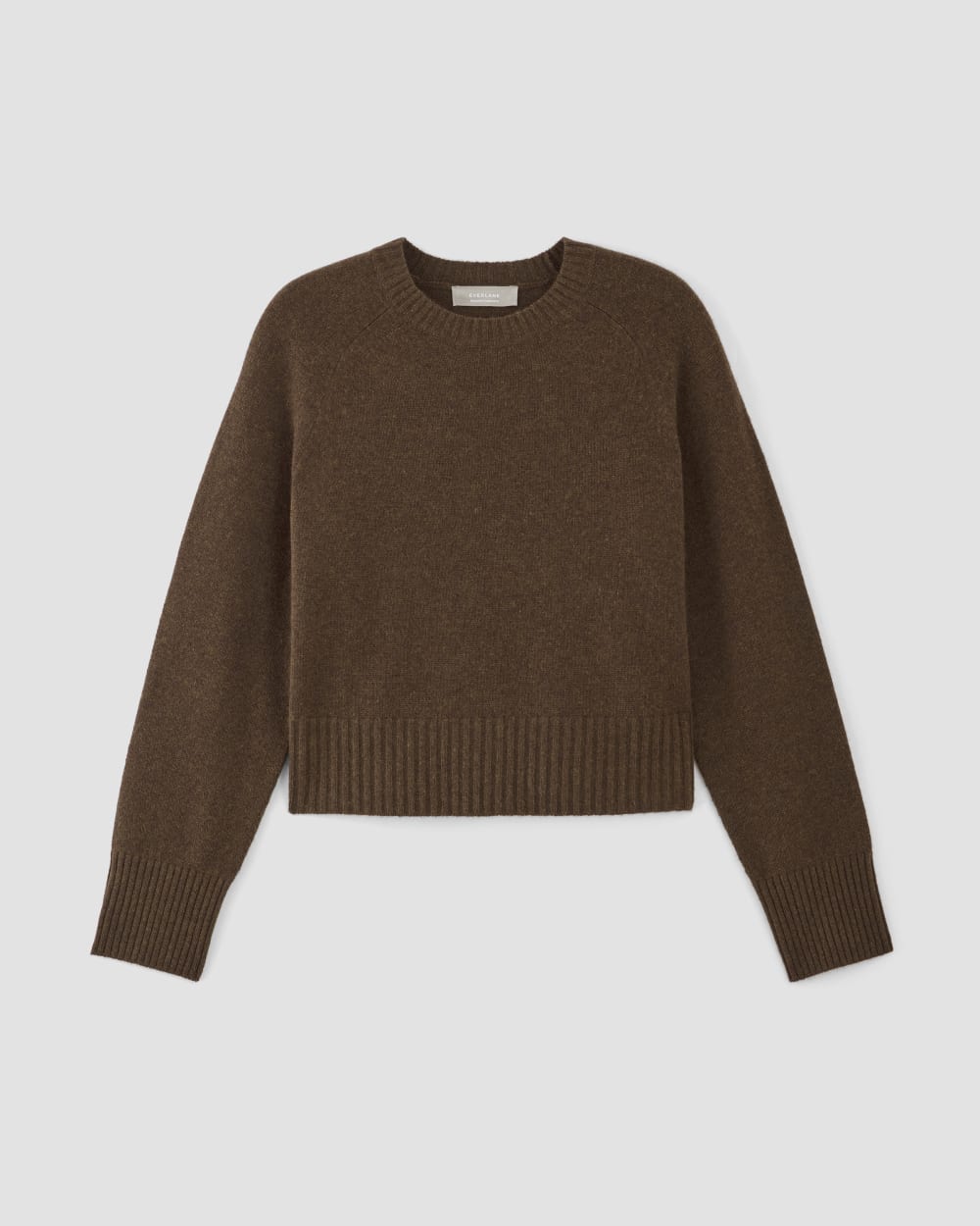 The Boxy Crew in Cashmere | Heather Cocoa