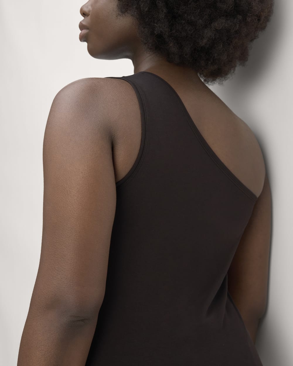 The Form One-Shoulder Tank | Black