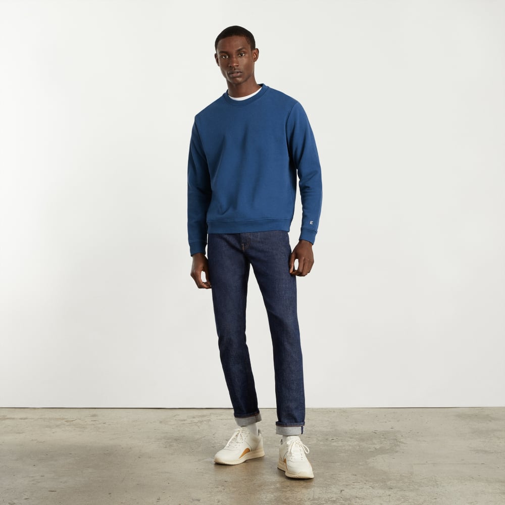 The Track Crewneck Sweatshirt | Deep Blue