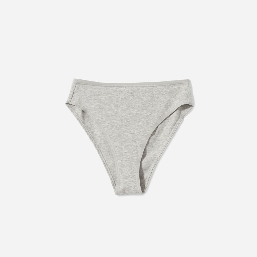 The Cotton High-Rise Bikini |  Heathered Grey