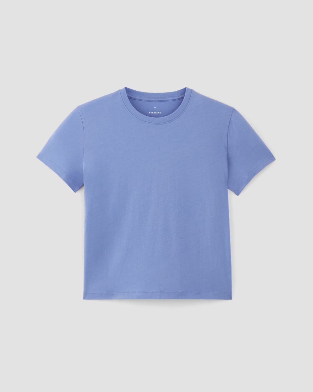 The Box-Cut Tee in Essential Cotton | Blue Opal | No Pocket