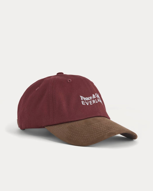 Everlane x Peace & Quiet Baseball Hat | Wine