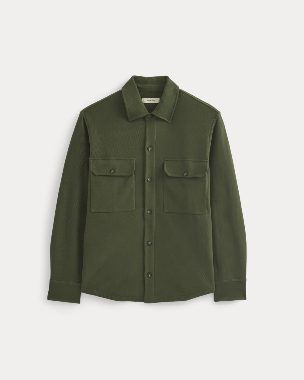 Relaxed Knit Utility Shirt | Dark Forest