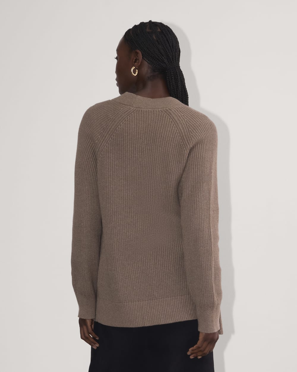 The Long Cocoon Cardigan | Heather Taupe