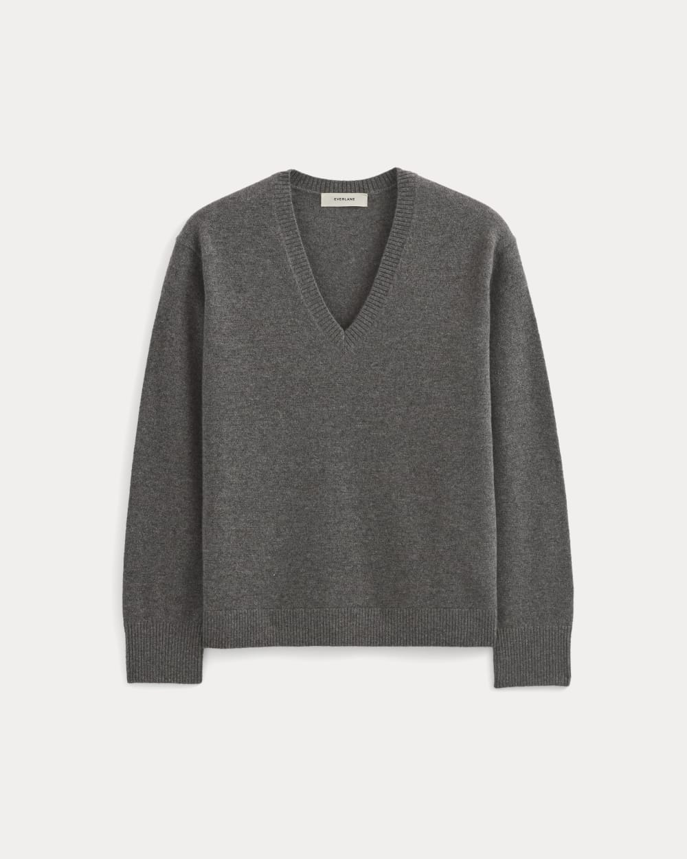 The Classic V in Cashmere | Heather Charcoal