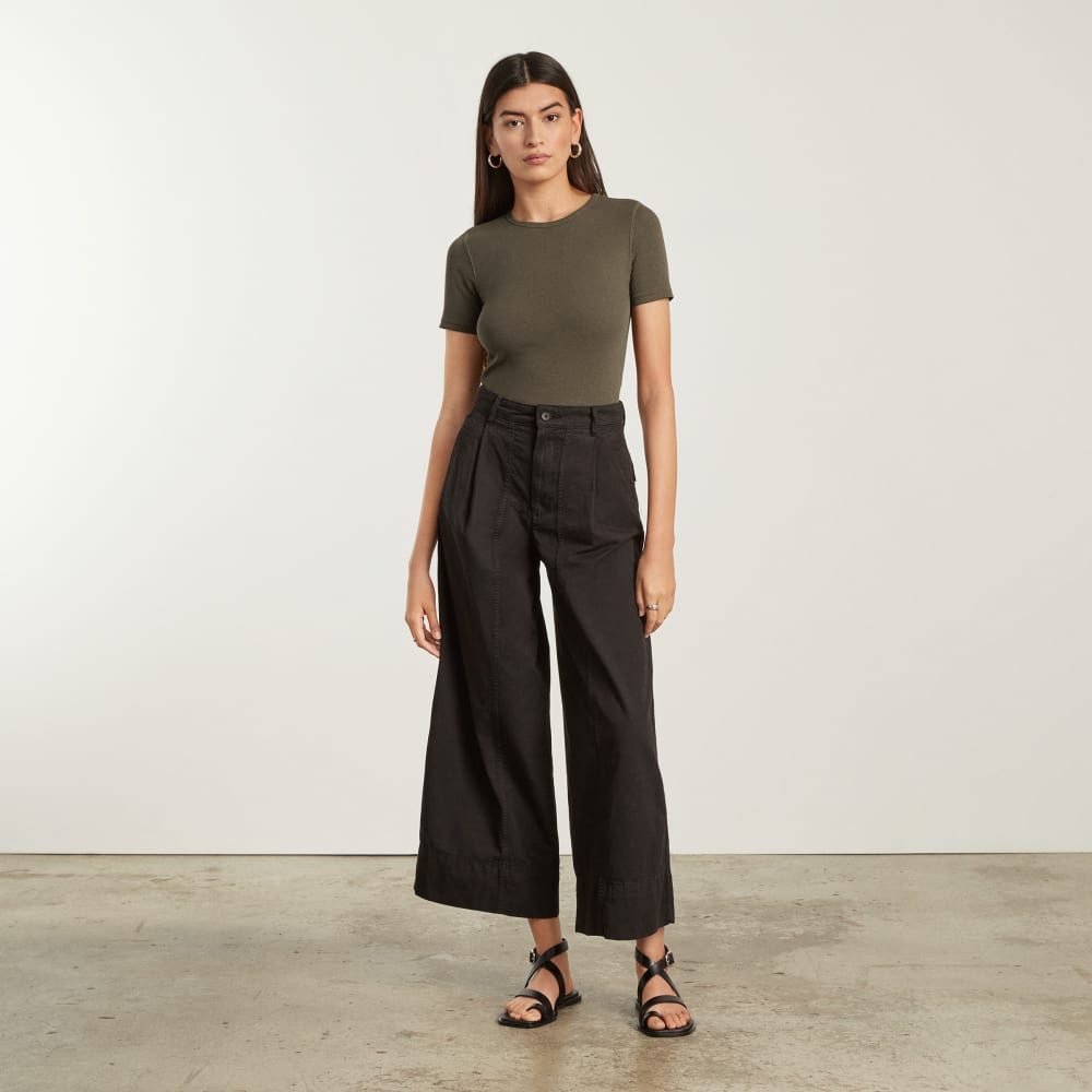 The Pima Micro-Rib Crew Tee | Beech