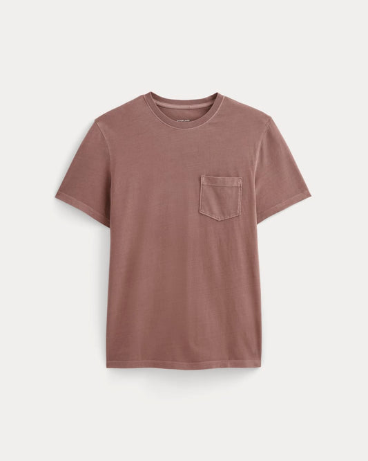The Essential Organic Garment-Dyed Crew | Brown Garment Dye
