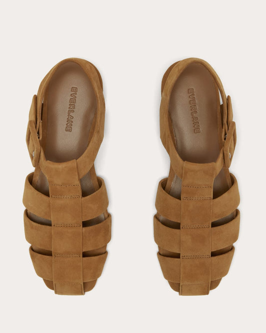 The Day Fisherman Sandal | Saddle Brown Suede