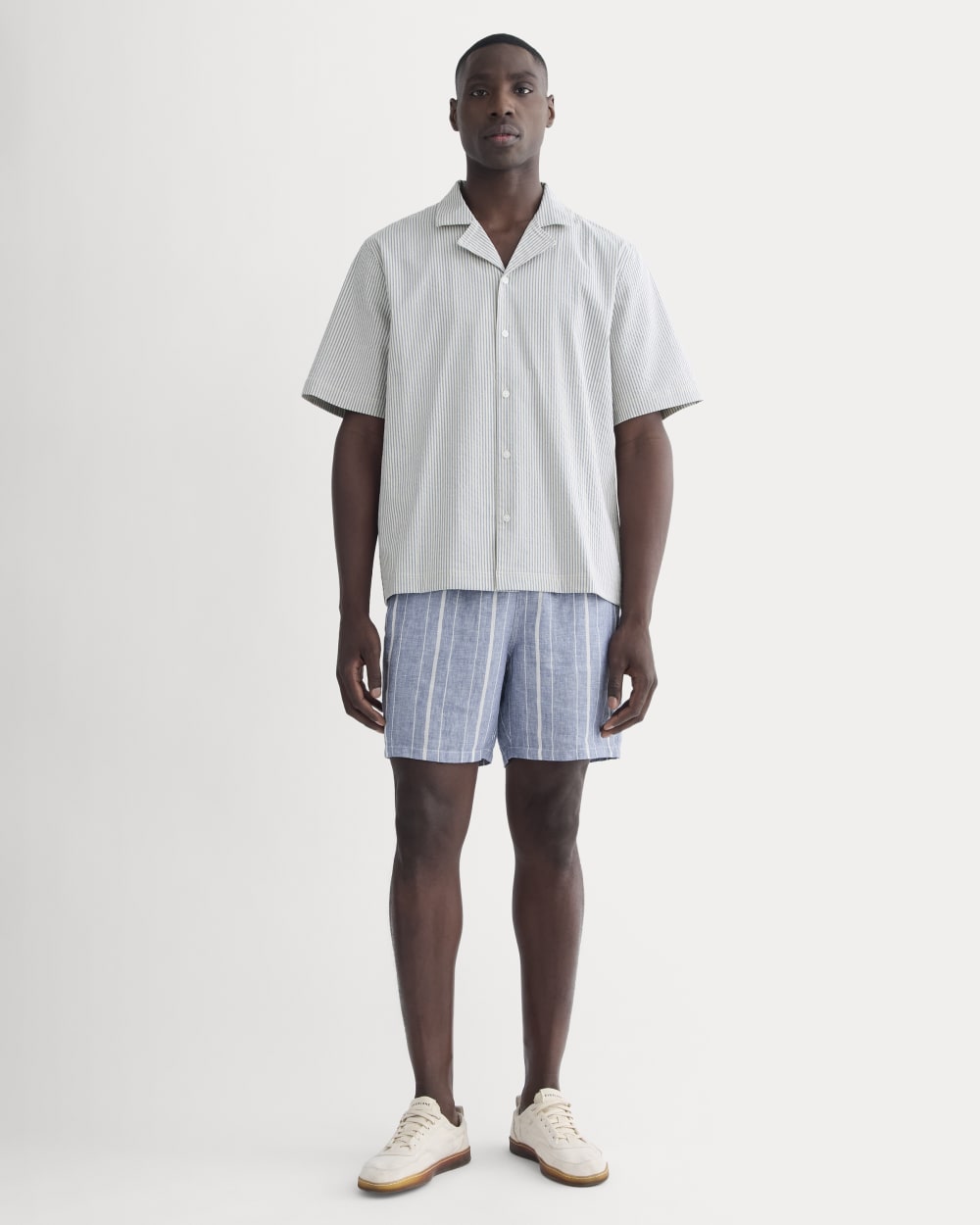 The Seersucker Resort Shirt | Dutch Blue / Natural