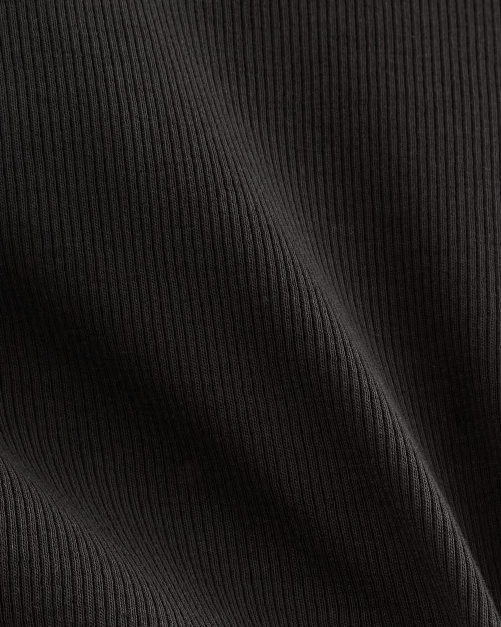 The Luxe Rib Crew | Black