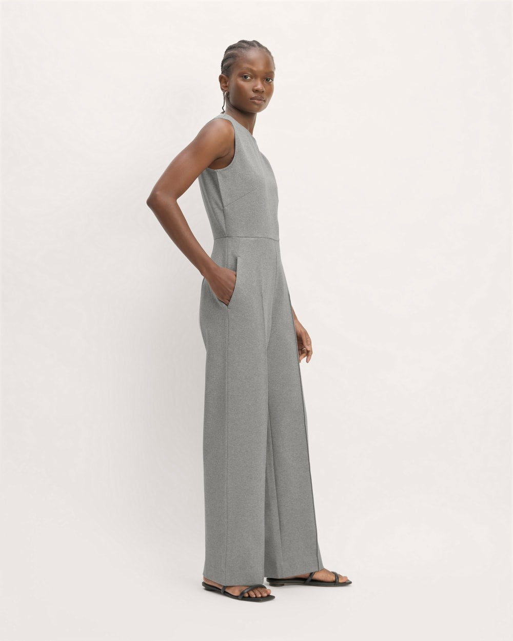 The Dream Jumpsuit | Mid Heather Grey