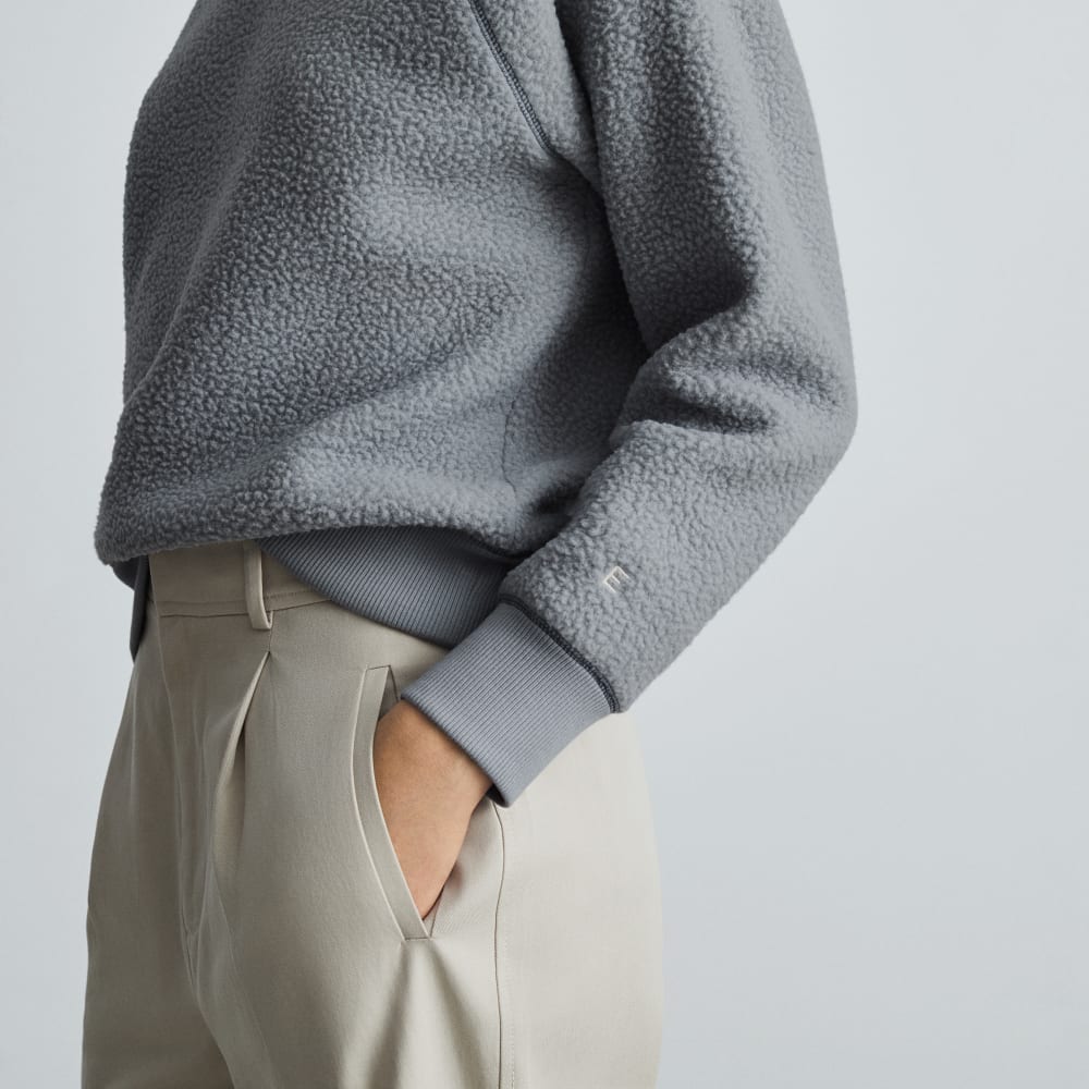 The ReNew Fleece Raglan Sweatshirt | Smoke