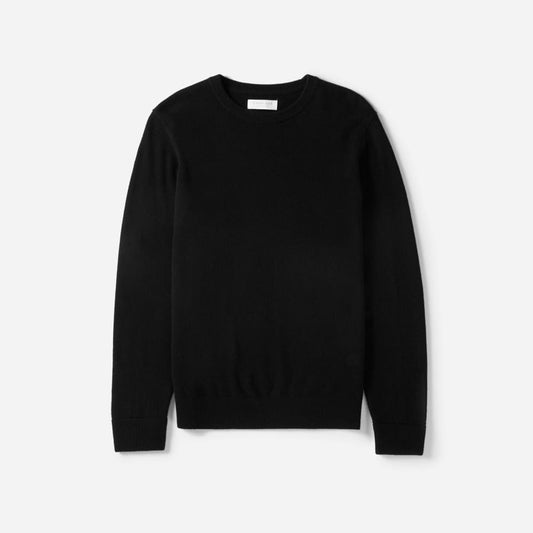 The Grade-A Cashmere Crew | Black