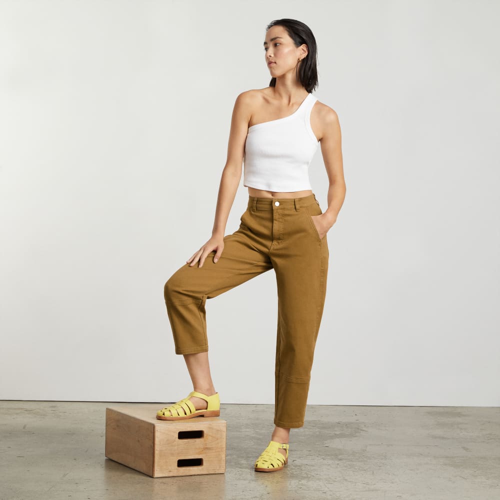 The Utility Barrel Pant | Golden Brown | Tall