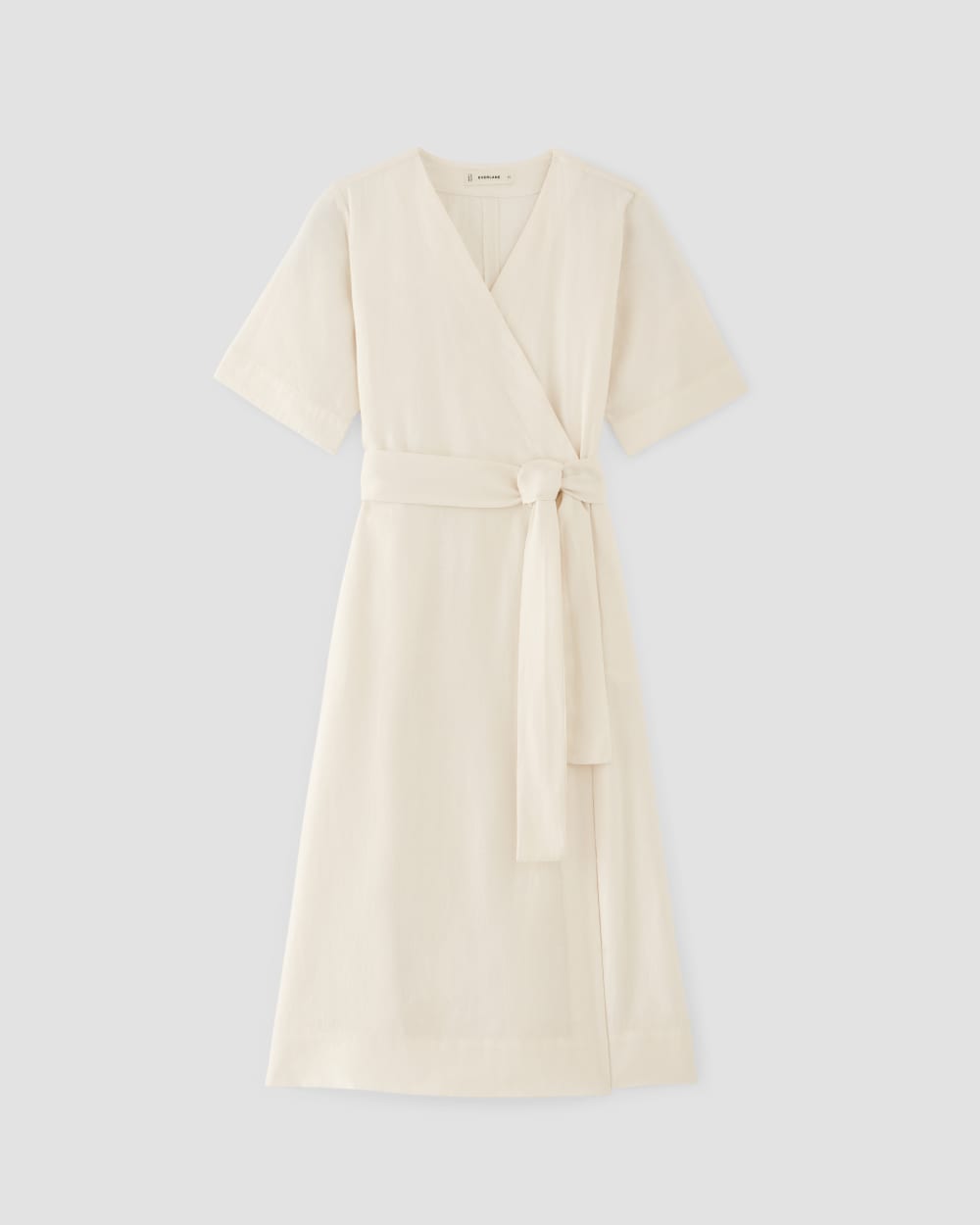 The Wrap Dress in Linen | Bone