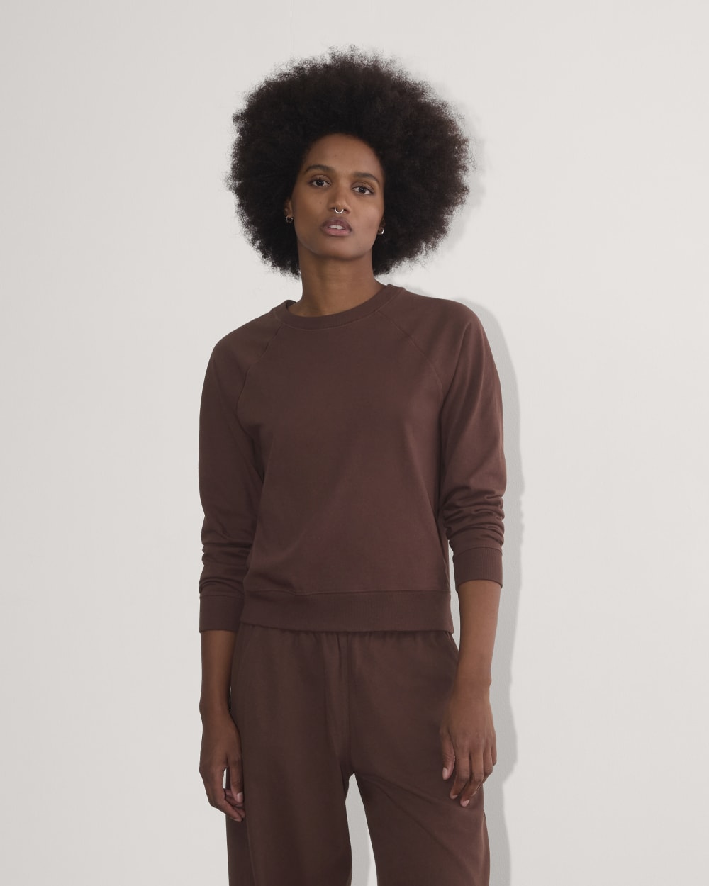 The Off-Duty Long-Sleeve Tee | Dark Mahogany