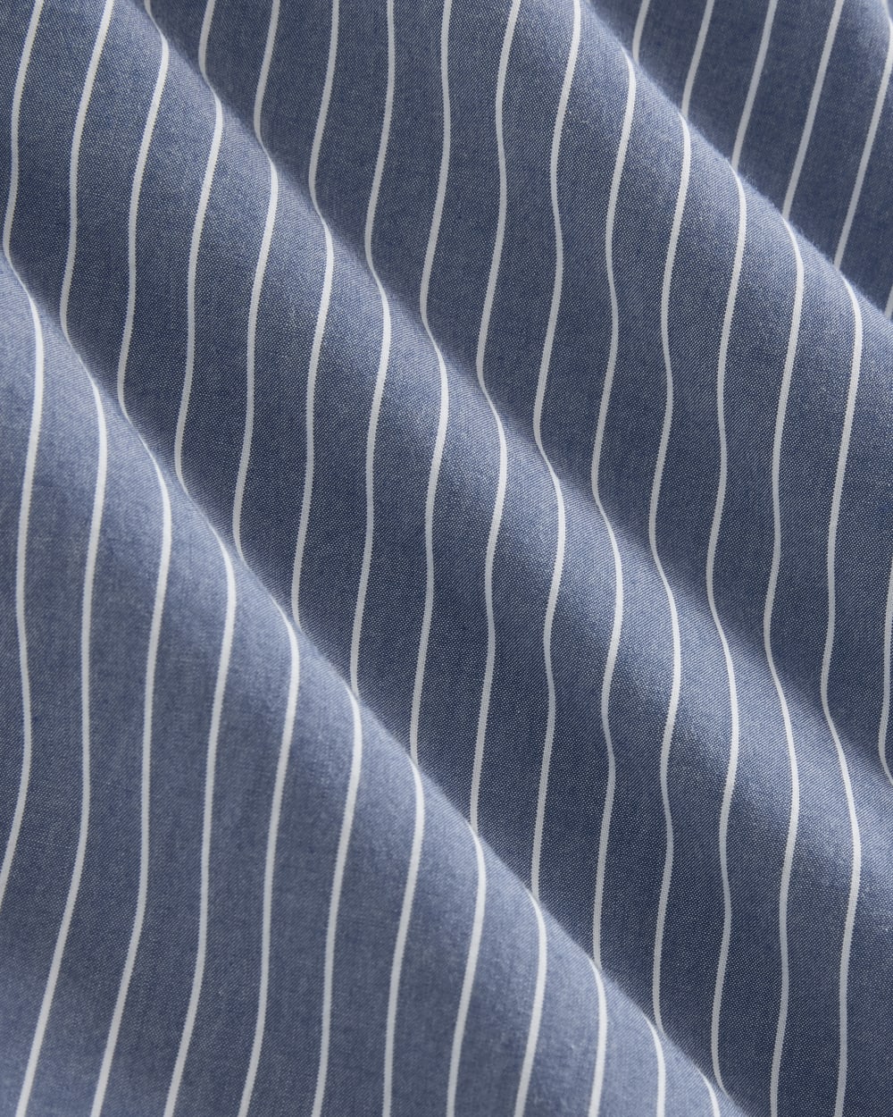 The Drawcord Shirtdress in Ultrasoft Cotton | Mazarine Blue / Optic White