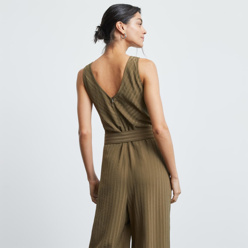 The City Stripe Draped Jumpsuit | Beech